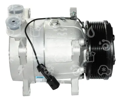 kompresor UNI HARRISON V5, řemenice 120 mm - PV8, 12V, připojení V